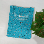 Material   Premium cotton           Length  56           Chest width  44         Suitable for bra size 34 to 38   Sleeve:   Half  ,  Single  front  pocketB