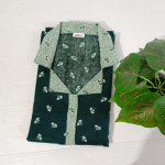 material premium cotton length 56 chest width  44 suitable for bra size 34 to 38 sleeve short font pocket available